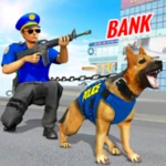 police dog bank robbery games android application logo